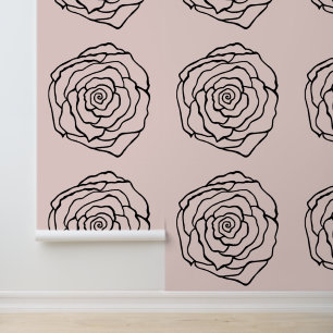 Papier peint rose