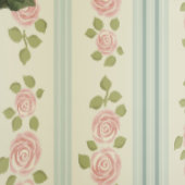 Papier Peint Rose Anglaise Verte Élégance (Couture)