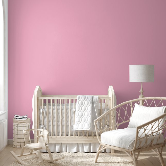 Papier Peint Rose bébé couleur unie (Enfants)