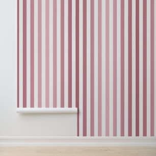 Papier Peint Rose Gold Élégant Rayé Rose