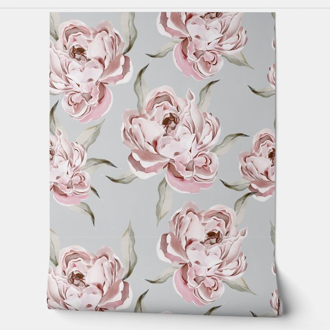 Papier peint rose moderne (Déroulement)