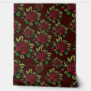 Papier Peint ROSE ROSE vintage transparente