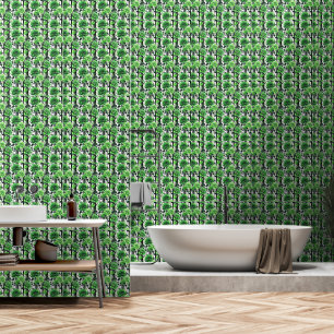 Papier Peint Rose vert
