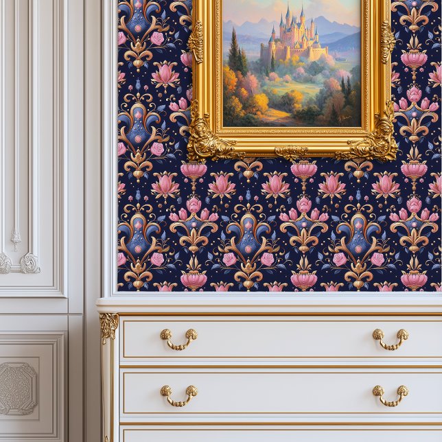 Papier Peint Royal Rose Roses Princescore (Royal Pink Roses Princescore Wallpaper)