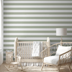 Papier Peint Sage moderne Grandes vertes