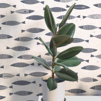 Sardine Poisson Indigo Bleu Crème