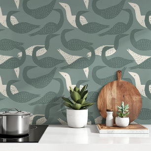 Papier Peint Scandi Aviary : fonds d'écran minimalistes Motif d