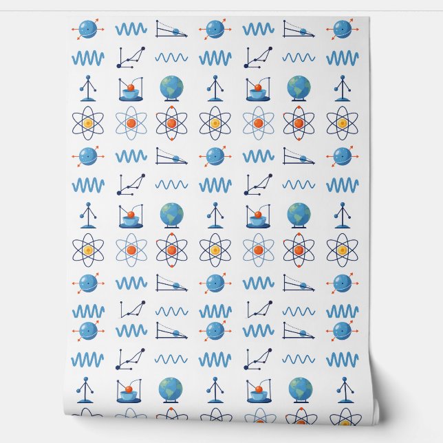 Papier Peint  Science Icons Collection (Déroulement)