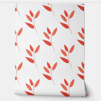 Papier Peint seamless botanical  simple pattern  with bright pl