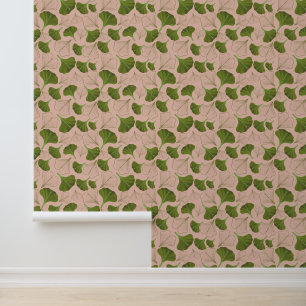 Papier Peint Sérénissime Gingko Pink Floral