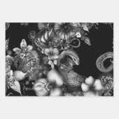 Papier peint Serpent de couleur noire blanche comp (Devant 3)