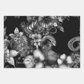 Papier peint Serpent de couleur noire blanche comp (Devant)