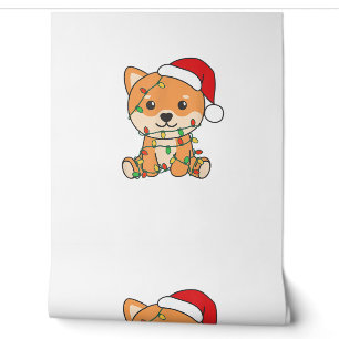 Papier Peint Shiba Inu Joyeux Chiens de Noël Noël Noël