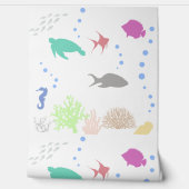 Papier Peint Silhouettes de la mer (Déroulement)