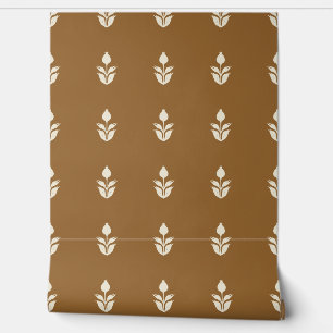 Papier Peint Simple Impression de Bloc Floral Patrimoine Terreu