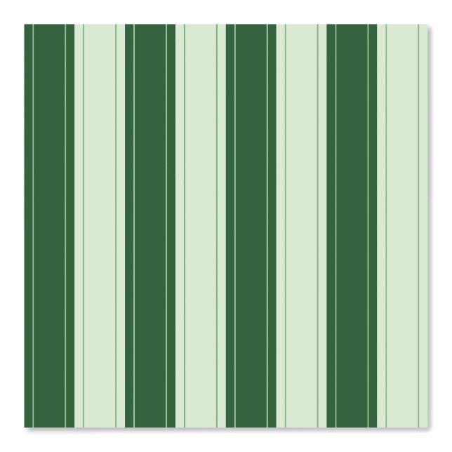 Papier Peint Simple Rustic Green Stripes with Ticking (Recto)