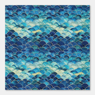 Papier Peint Sirène bleu Aqua