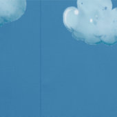 Papier Peint Soft Blue Sky & Fluffy White Clouds Pattern (Couture)