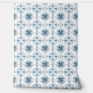 Papier Peint Soft Turquoise Blossom Medley Petite - Turquoise,