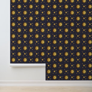 Papier Peint Soleil et étoiles