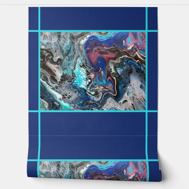 Papier Peint Space pouring (Déroulement)