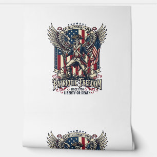 Papier Peint Squelette de guerre révolutionnaire patriotique so