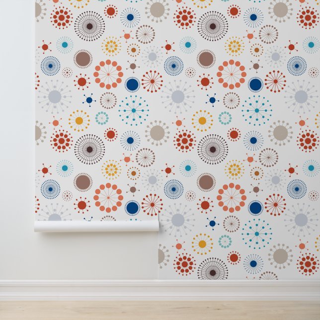 Papier Peint Starburst moderne du milieu du siècle (Application)