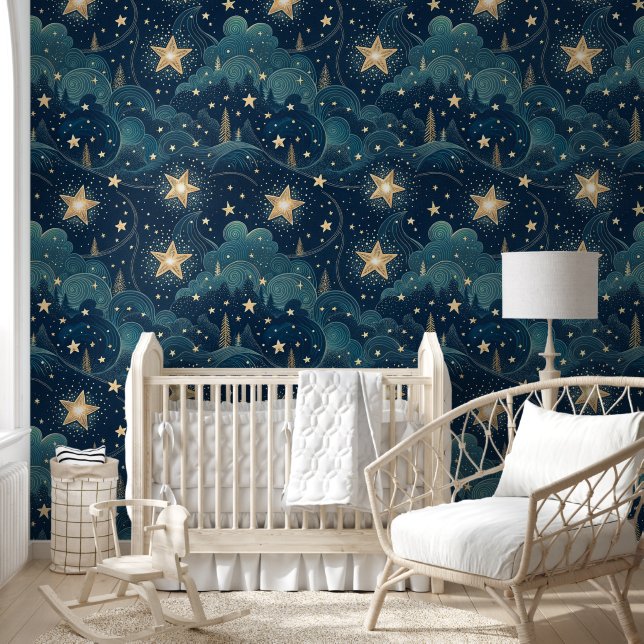 Papier Peint Starry Night Pattern (Enfants)