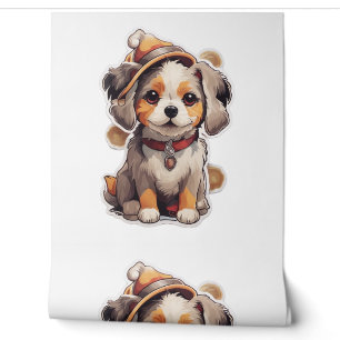 Papier Peint Stickers pour chien unique mignons