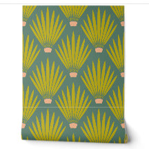 Sud-ouest Boho Desert Cactus Palm Feuilles - Sage