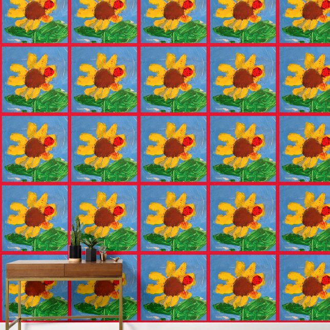Papier Peint Sunflower Art by Kids (Couloir)