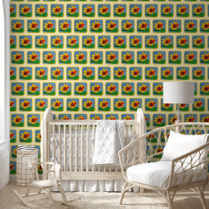 Papier Peint Sunflower Art by Kids