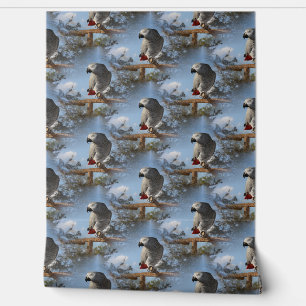 Papier Peint Superbe perroquet gris africain