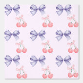 Papier Peint Sweet Cherries & Bows Nursery (Recto)