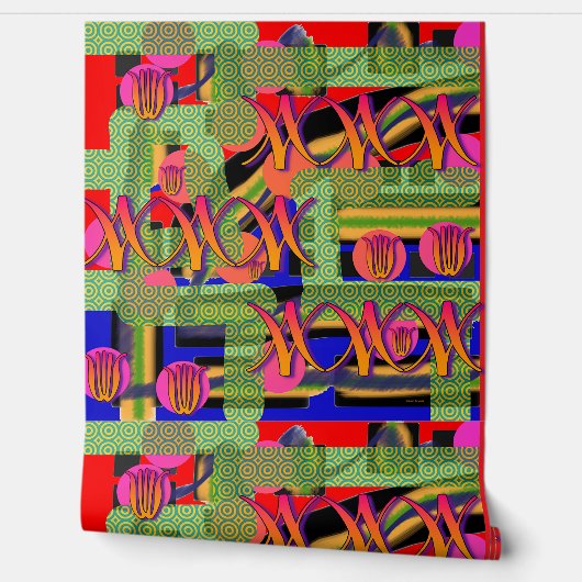 Papier Peint Symboles et Flore (Déroulement)