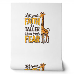 Papier Peint T-shirt chrétien vintage girafe La Foi Plus Forte