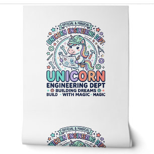 Papier Peint T-Shirt D Typographie Gras Dept Ingénierie Licorne