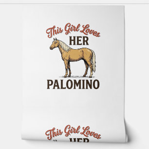Papier Peint T-Shirt vintage gravure amateur de cheval Palomino