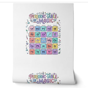 Papier Peint Table périodique Licorne de Magie Cadeau Mignon Te