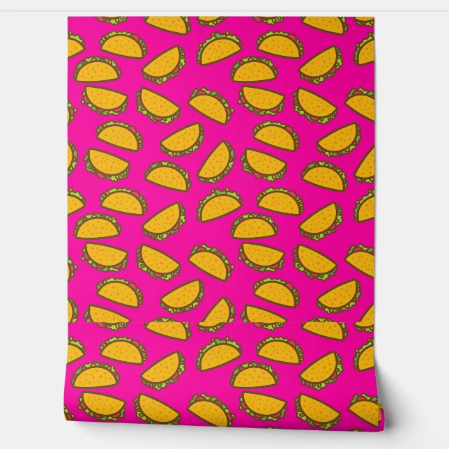 Papier Peint tacos roses (Déroulement)