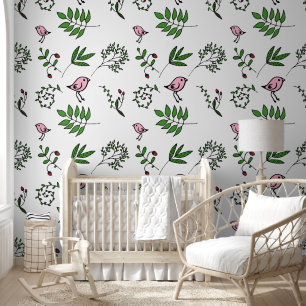 Papier Peint Tan et Brown Floral