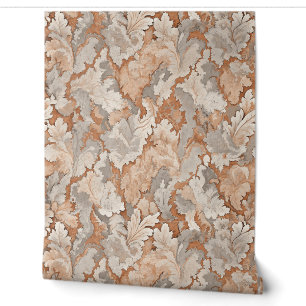 Papier Peint Tapis Abstrait Tons Rouge et Terre