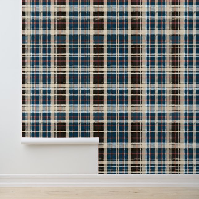 Papier Peint Tartan écossais antique (Application)