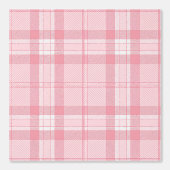 Papier Peint Tartan rose Imprimé - Plaid Cosy (Recto)