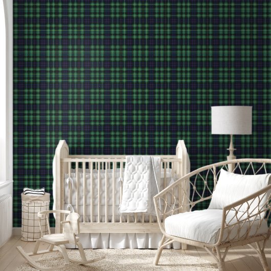 Papier Peint - Tartan Vert Bleu Jaune (Enfants)