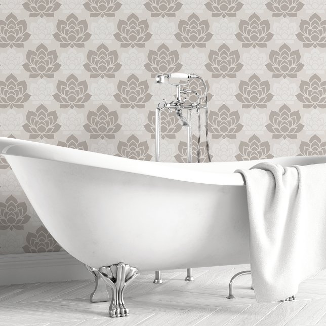 Papier Peint Taupe Sophistiqué Succulent (Créateur téléchargé)