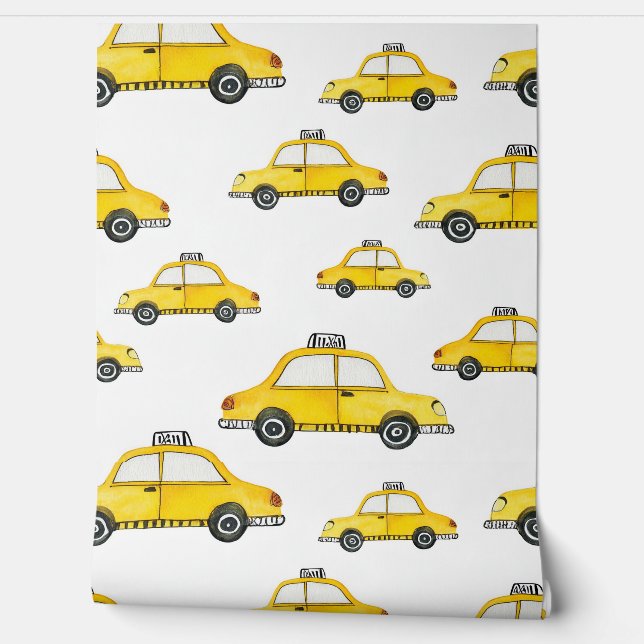 Papier Peint Taxi jaune (Déroulement)