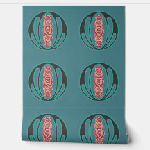 Tee et carrelage Art Nouveau rose