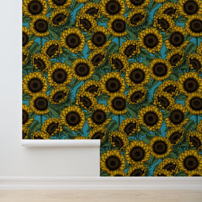 Papier Peint Terrain de tournesol (Application)
