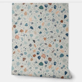 Papier Peint Terrazzo Pattern with Organic Earth Tone Chips (Déroulement)